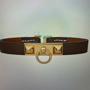 Hermès Rivale Mini Bracelet Size T1 (Small) in Étoupe